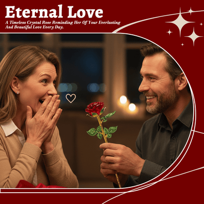 🌹Valentine Hot Sale 50 % rabatt💕För evigt blommande kristallros