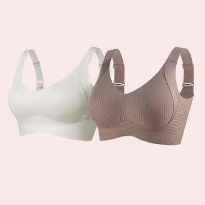 🎁Gerippter Push-up-BH mit verstellbaren Bügeln für Frauen
