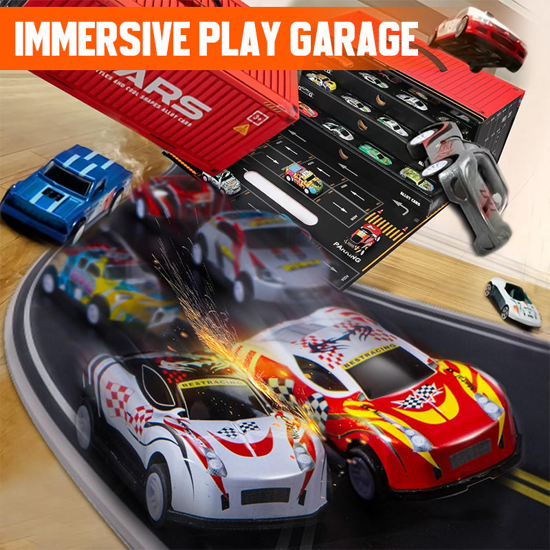 (Gratis frakt)Gavesett med mini pullback-container til bil 🚗🎁