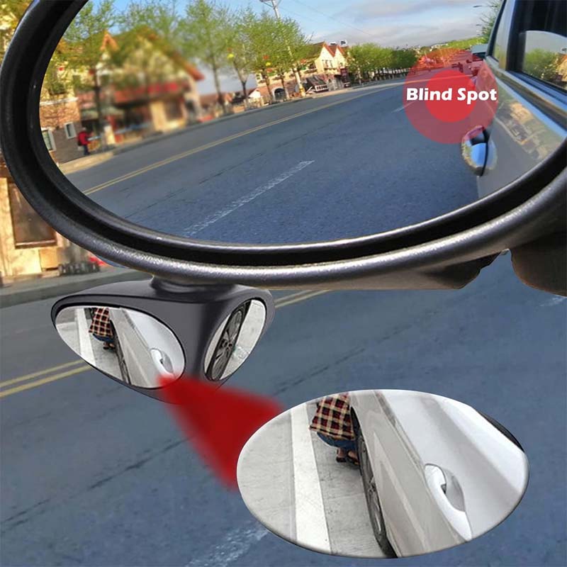 Dubbelvy-spegel för döda vinkeln i bile