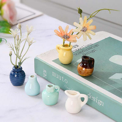 🌼 Keramiska minivaser som kylskåpsmagneter