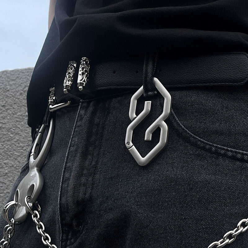 ❤️ Karbinhake-nyckelring i geometrisk for