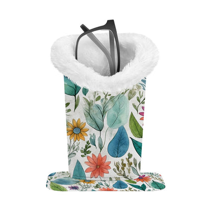 Den mysiga fristaden: Magnetisk förvaringslåda för glasögon i plysc