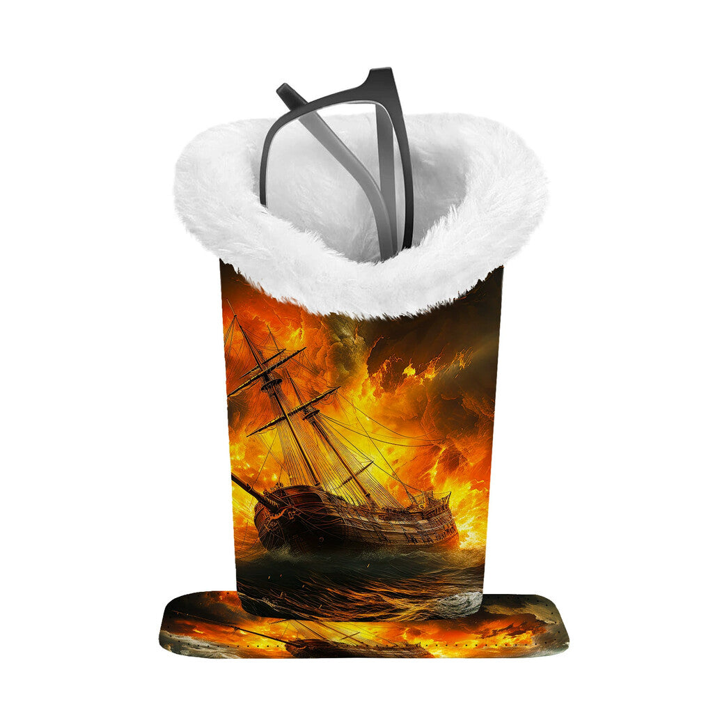 Den mysiga fristaden: Magnetisk förvaringslåda för glasögon i plysc