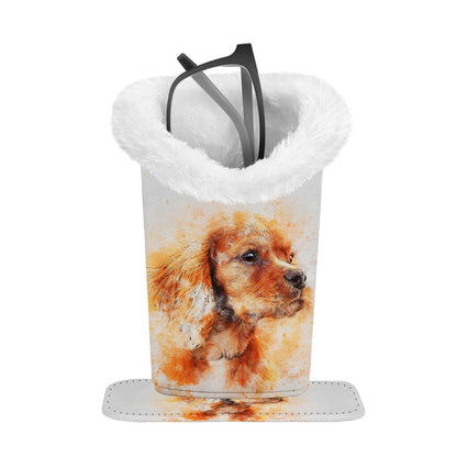 Den mysiga fristaden: Magnetisk förvaringslåda för glasögon i plysc