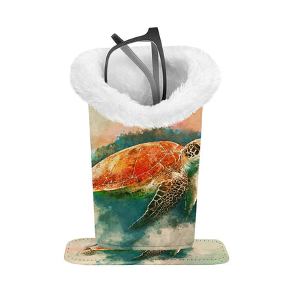 Den mysiga fristaden: Magnetisk förvaringslåda för glasögon i plysc