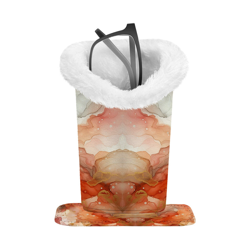 Den mysiga fristaden: Magnetisk förvaringslåda för glasögon i plysc