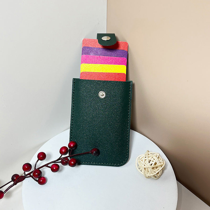 Utdragbart kortfodral i PU-läder – Kompakt, robust och organiserat Kort och sedlar