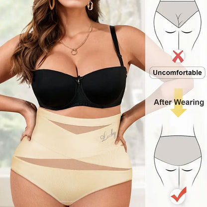 Stora storlekar med hög midja och magkontrol