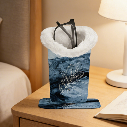 Den mysiga fristaden: Magnetisk förvaringslåda för glasögon i plysc