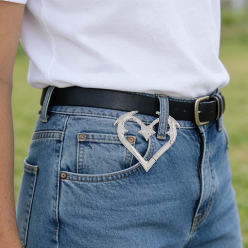 ❤️ Karbinhake-nyckelring i geometrisk for