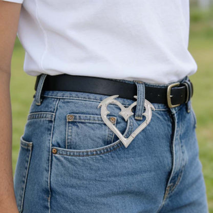 ❤️ Karbinhake-nyckelring i geometrisk for