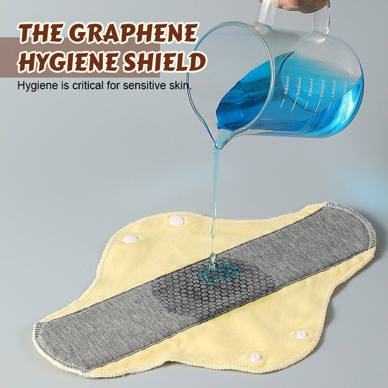 10 x gjenbrukbare inkontinensbind i bomull med grafen - hold deg tørr, luktfri og spar 10000 kr i året 🛡️