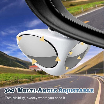 Dubbelvy-spegel för döda vinkeln i bile