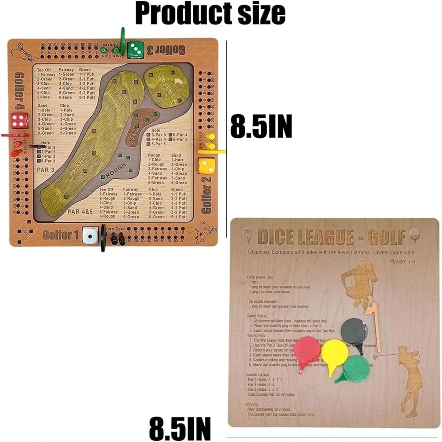 ⛳Bordsspel med tärningar och golf🎲✨