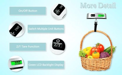 Bärbar digital bagagevåg för noggrann vägnin