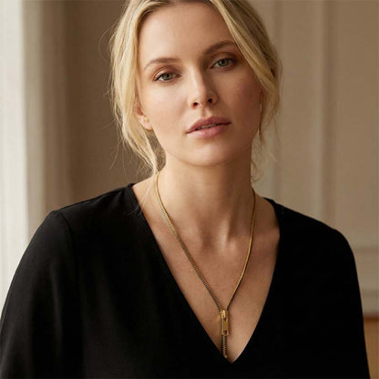 Zipper-inspirerat smyckese