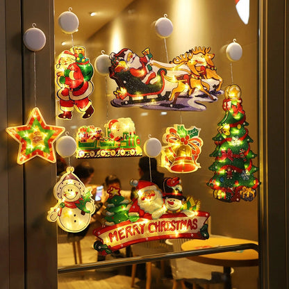 🎄Weihnachtliche Lichterketten im Fenster