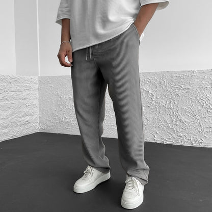 Herren Freizeithose Lockere Gerade Hose