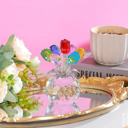 🌈✨ Kristallrosblommor - Kreativ heminredning ✨🌈