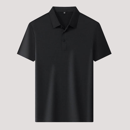🌬️👕Sommer Ice Silk Plaid Kurzarm Poloshirt Herren🌿