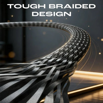 ⚡2-i-1 osynlig hållare och laddningskabel – 240 W snabbladdningskabel med inbyggt telefonstativ