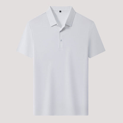 🌬️👕Sommer Ice Silk Plaid Kurzarm Poloshirt Herren🌿