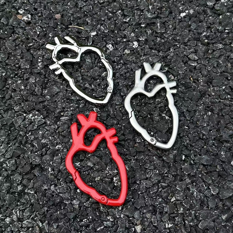 ❤️ Karbinhake-nyckelring i geometrisk for