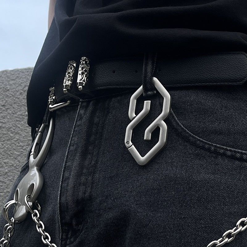 ❤️ Karbinhake-nyckelring i geometrisk for