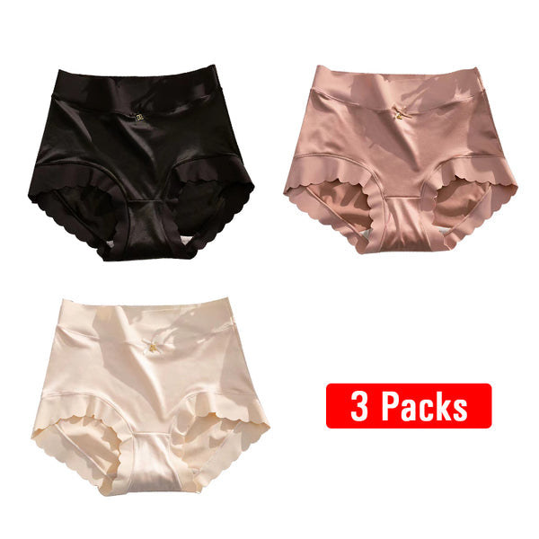 💖Größe: 40-100kg✨🎁Kaufe 1, erhalte 2 (3er-Pack) 🎁Premium Satin Antibakterielle Eis-Seide Feuchtigkeitsabsorbierender Slip