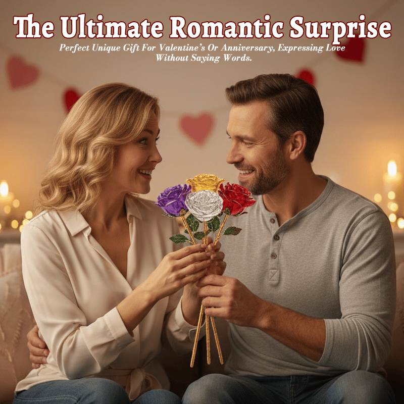 🌹Valentine Hot Sale 50 % rabatt💕För evigt blommande kristallros