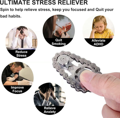 Slitstark Top Gear Gyro-fidgetleksak Med Finger - perfekt present till tonåringar och vuxna