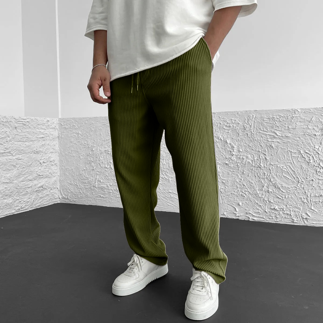 Herren Freizeithose Lockere Gerade Hose