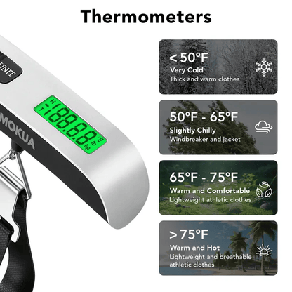 Bärbar digital bagagevåg för noggrann vägnin