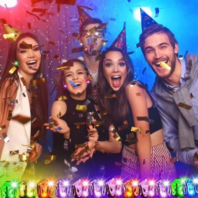 Stiliga LED-belysta kronaörhänge