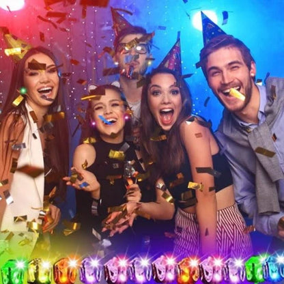 Stiliga LED-belysta kronaörhänge