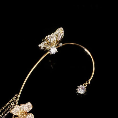 ✨🦋 Zirkonia Ohrringe mit Schmetterling po💖✨