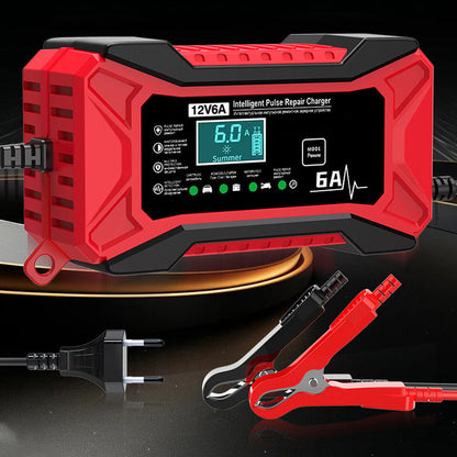 🔥Sista dagen av den tidsbegränsade 50 %-rea!🛵🔋Smart batteriladdare för bilar och motorcyklar