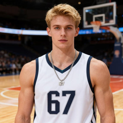 🔥Het försäljning✨ Halsband med 67-nummerhäng