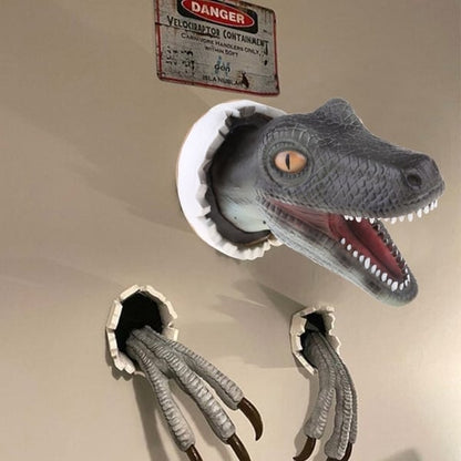 🎉3D-väggdekoration med dinosaurier