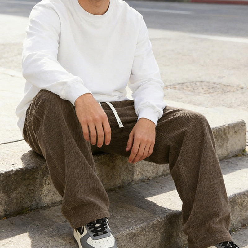 Corduroy-byxor för mä