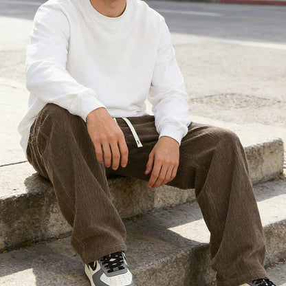 Corduroy-byxor för mä