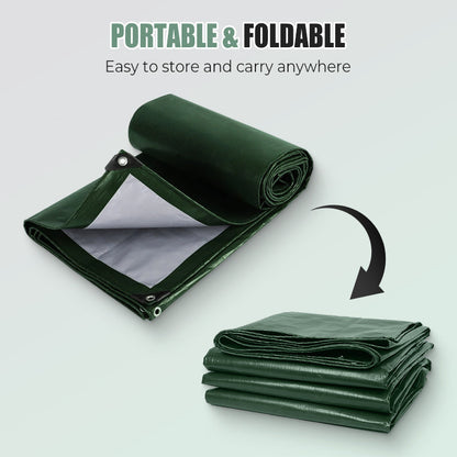 ⏰Kraftig vattentät presenning med UV-skydd