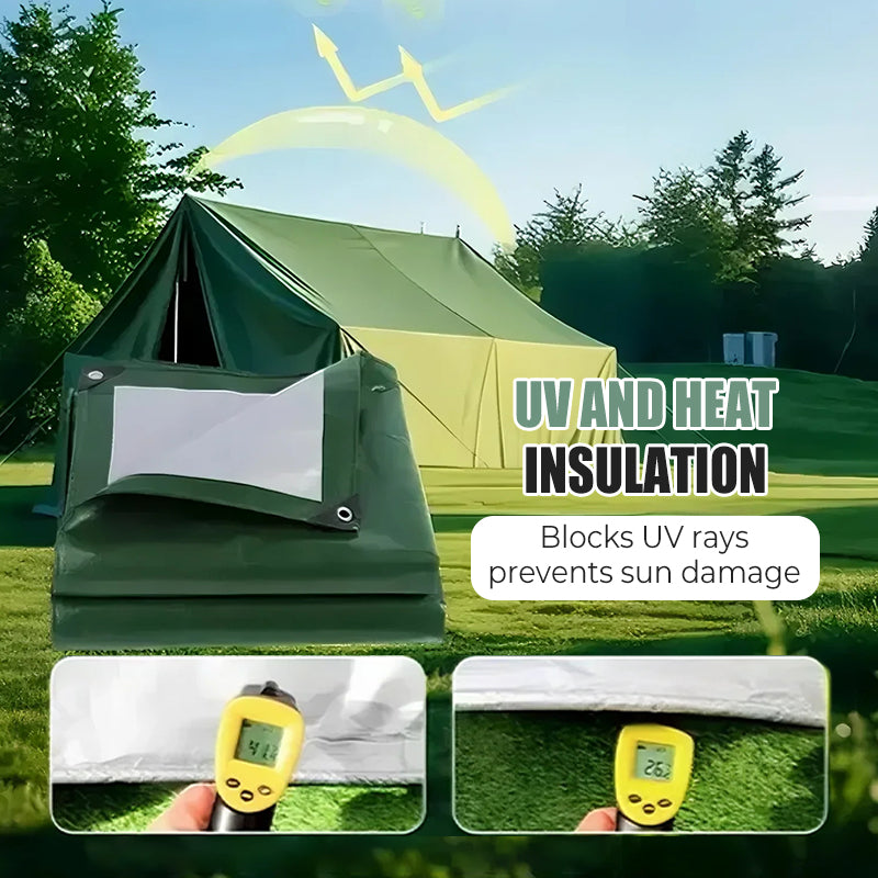 ⏰Kraftig vattentät presenning med UV-skydd