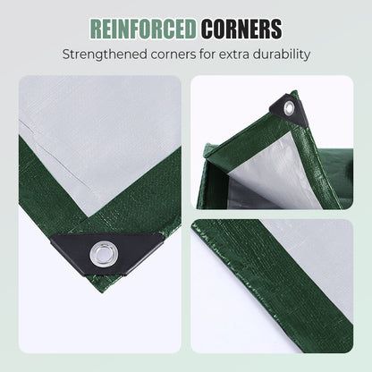 ⏰Kraftig vattentät presenning med UV-skydd