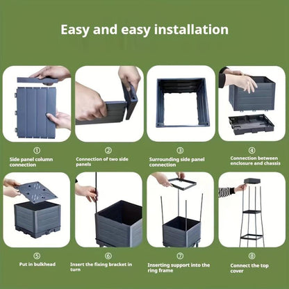 ⏳Tidsbegränsat erbjudande⏰Upphöjda planteringslådor med spalj